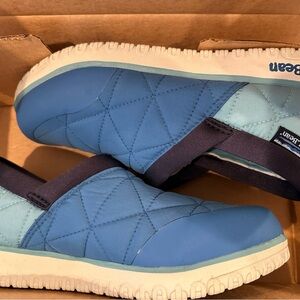 L.L. Bean Primaloft Blue Slippers New In Box